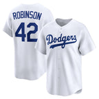 Los Angeles Dodgers #42 Jackie Robinson White Fotopoulosg Throwback Cooperstown Collection Limited Jersey