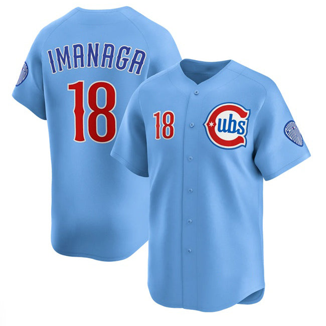 Chicago Cubs #18 Sh¨­ta Imanaga Blue Fotopoulosg 2024-25 2nd Alternate Limited Stitched Jersey