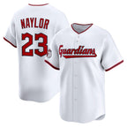 Cleveland Guardians #23 Bo Naylor White Fotopoulosg Home Limited Player Jersey