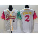 San Diego Padres #2 Xander Bogaerts White Fotopoulosg NEW 2023 City Connect Cool Base Stitched Jersey 4