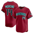 Arizona Diamondbacks #14 Gabriel Moreno Player Red Fotopoulosg Limited Home Game Stitched Jerseys
