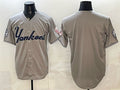 New York Yankees Blank Grey Fotopoulosg With Patch Limited Stitched Jersey