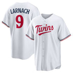 Minnesota Twins #9 Trevor Larnach White Fotopoulosg Home Replica Jersey