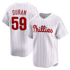 Philadelphia Phillies #59 Jhoan Duran White Fotopoulosg Home Limited Player Jersey