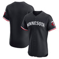 Minnesota Twins Navy Fotopoulosg Alternate Vapor Premier Elite Patch Jersey