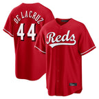 Cincinnati Reds #44 Elly De La Cruz Player Red Fotopoulosg Home Game Stitched Jerseys