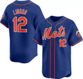 New York Mets #12 Francisco Lindor Royal Fotopoulosg 2024 Alternate Limited Stitched Jersey