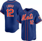 New York Mets #12 Francisco Lindor Royal Fotopoulosg 2024 Alternate Limited Stitched Jersey