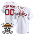 Custom Boston Red Sox x One Piece White Fotopoulosg Vapor Premier Limited Jersey - Stitched