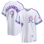 Kansas City Royals #9 Vinnie Pasquantino White Fotopoulosg 2026 City Connect Stadium Jersey
