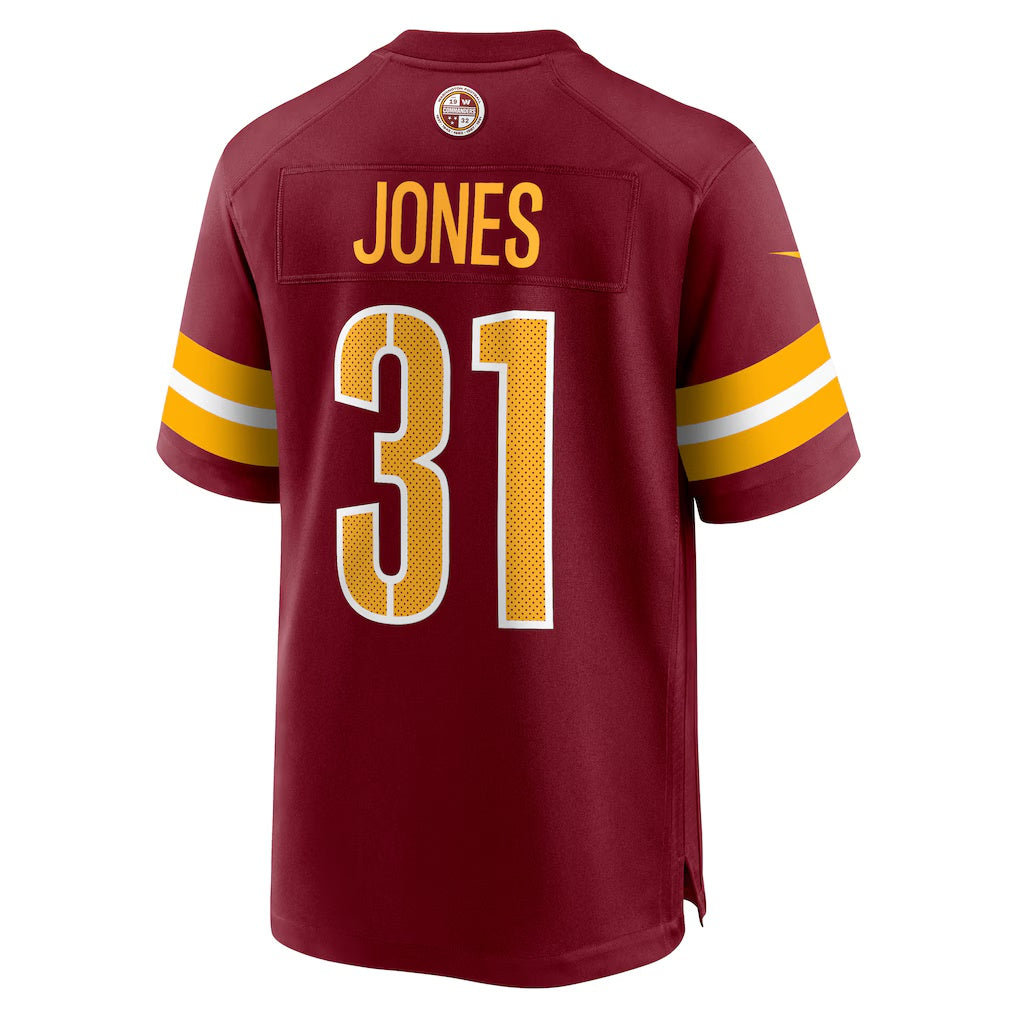 W.Commanders #31 Jonathan Jones Burgundy Fotopoulosg Team Game Jersey