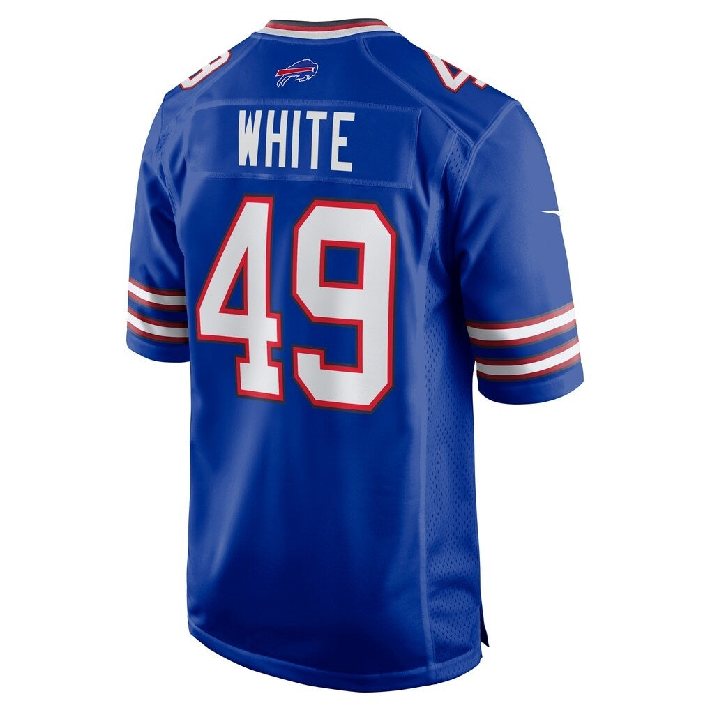 B.Bills #49 DaShaun White Royal Fotopoulosg Team Game Jersey