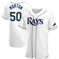 Tampa Bay Rays #50 Charlie Morton White Fotopoulosg Home Jersey