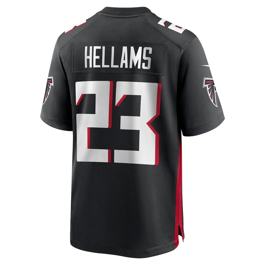A.Falcons #23 DeMarcco Hellams Black Fotopoulosg Team Game Jersey