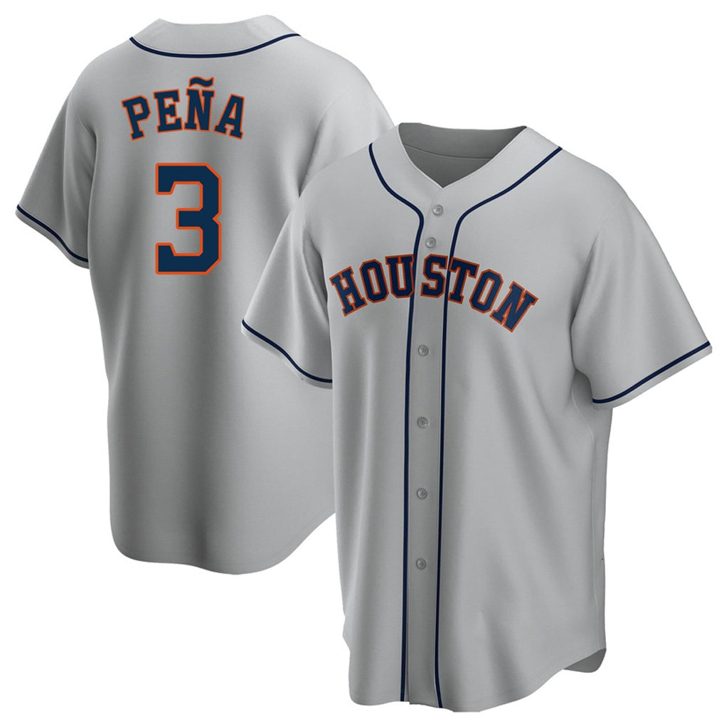 Houston Astros #3 Jeremy Pena Player Gray Fotopoulosg Home Game Stitched Jerseys