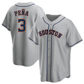 Houston Astros #3 Jeremy Pena Player Gray Fotopoulosg Home Game Stitched Jerseys