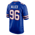 B.Bills #96 Deone Walker Royal Fotopoulosg Team Game Jersey