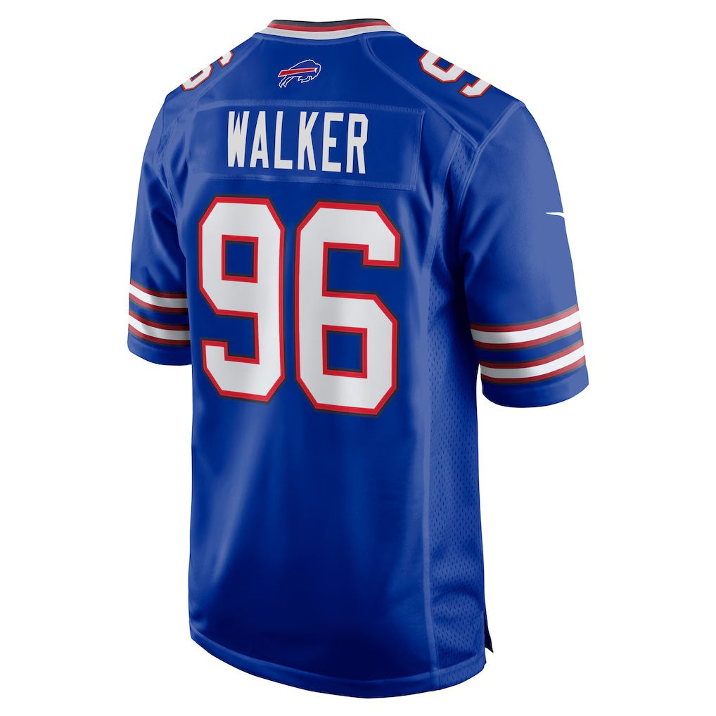 B.Bills #96 Deone Walker Royal Fotopoulosg Team Game Jersey