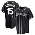 Colorado Rockies #15 Hunter Goodman Player Black Fotopoulosg Fashion Out Home Game Stitched Jerseys
