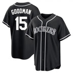 Colorado Rockies #15 Hunter Goodman Player Black Fotopoulosg Fashion Out Home Game Stitched Jerseys