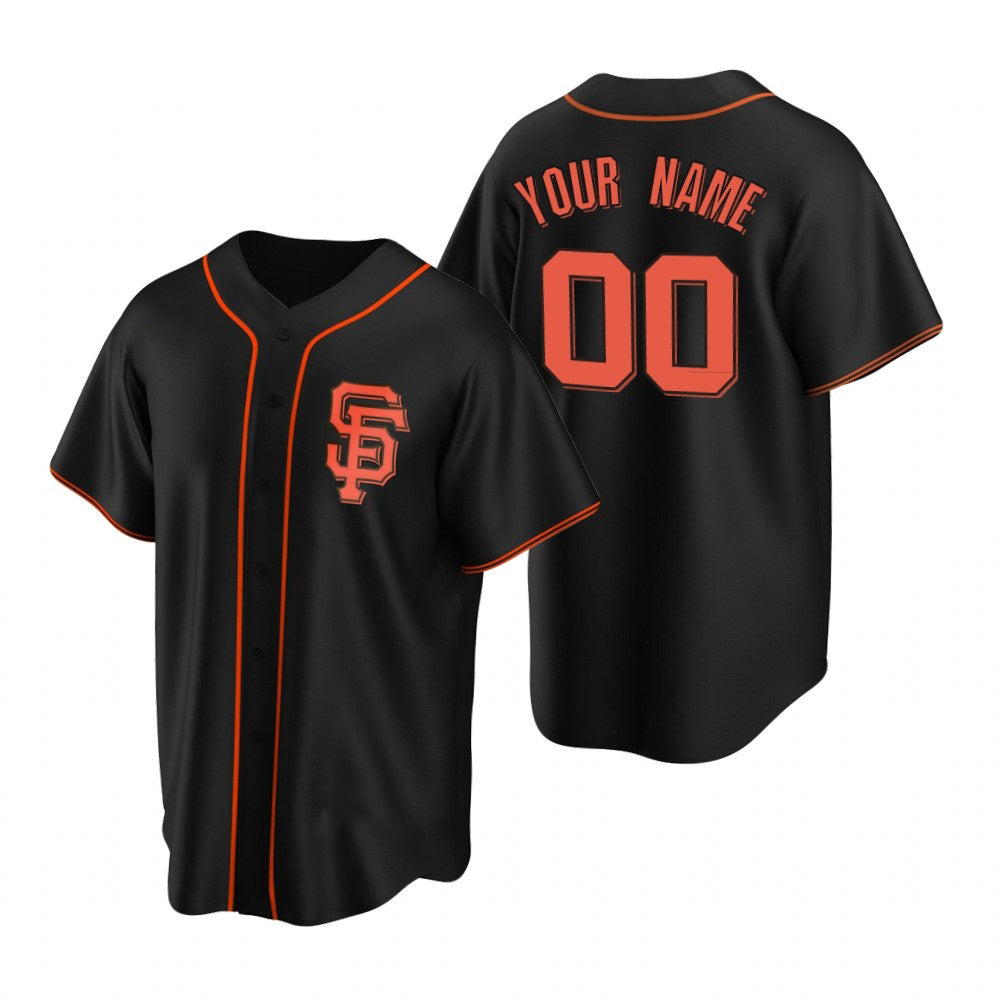 Custom San Francisco Giants Black Fotopoulosg Stitched Cool Base Jersey