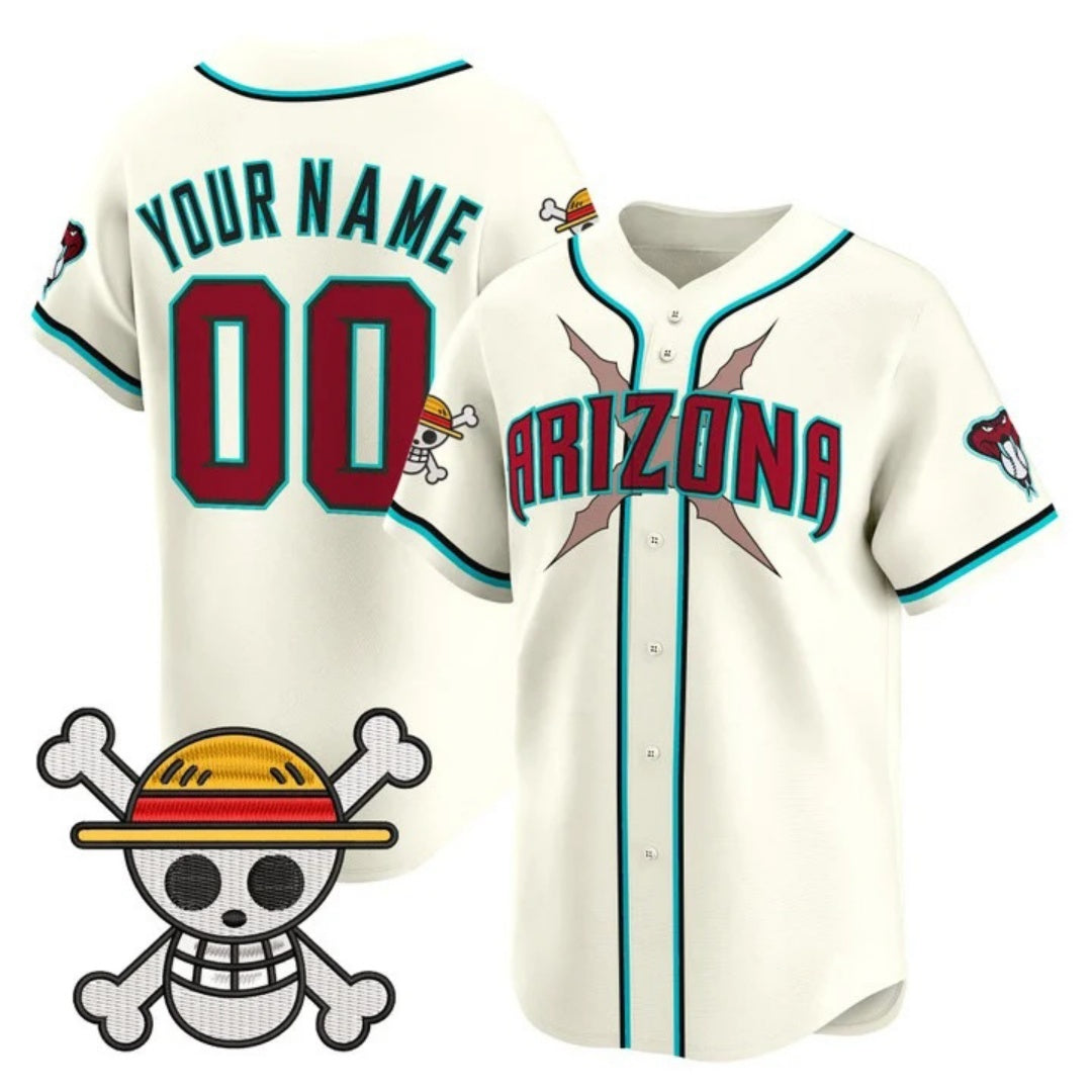Custom Arizona Diamondbacks x One Piece Cream Fotopoulosg Vapor Premier Limited Jersey - Stitched