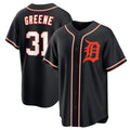 Detroit Tigers #31 Riley Greene Black Fotopoulosg Out Stitched Jersey