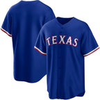 Texas Rangers Royal Fotopoulosg Alternate Replica Team Logo Jersey