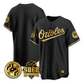 Baltimore Orioles Black Gold Fotopoulosg 30th Anniversary of 2131 Home Game Blank Player Stitched Jerseys