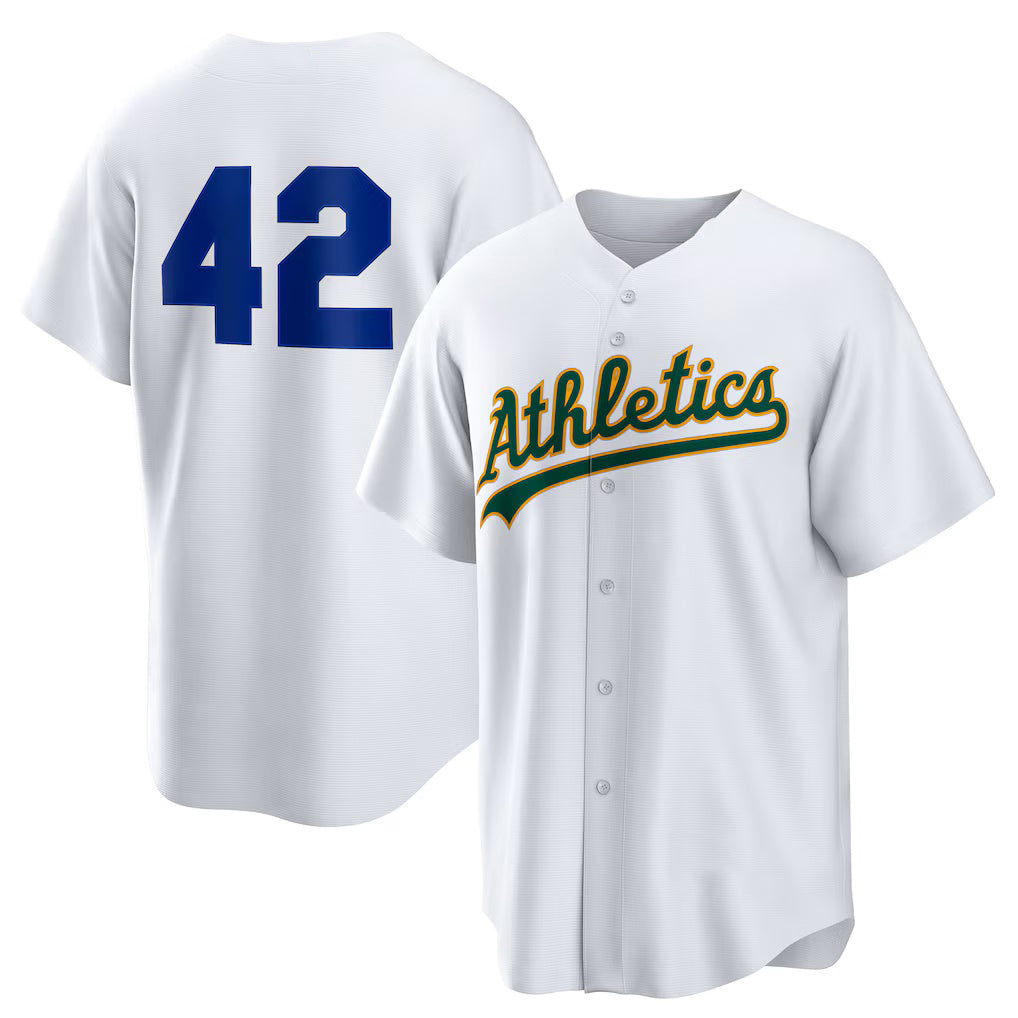 Oakland Athletics #42 Jackie Robinson White Fotopoulosg Home 2025 Day Replica Jersey