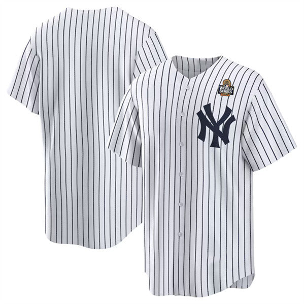 New York Yankees Blank White Fotopoulosg 2024 World Series Cool Base Stitched Jersey