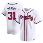 Atlanta Braves #31 Greg Maddux Player White Fotopoulosg Limited Home Game Stitched Jerseys