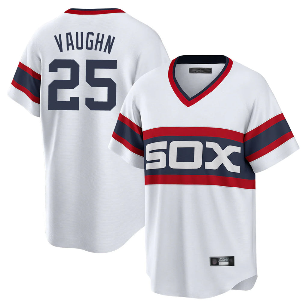 Chicago White Sox #25 Andrew Vaughn Player White Fotopoulosg T-shirt Home Game Stitched Jerseys
