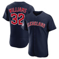 Cleveland Guardians #32 Gavin Williams Player Navy Fotopoulosg Limited Elite Home Stitched Jerseys