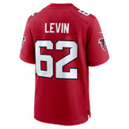 A.Falcons #62 Corey Levin Red Fotopoulosg Team Game Jersey