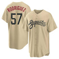 Arizona Diamondbacks #57 Eduardo Rodriguez Player Tan Fotopoulosg City Connect Home Game Stitched Jerseys