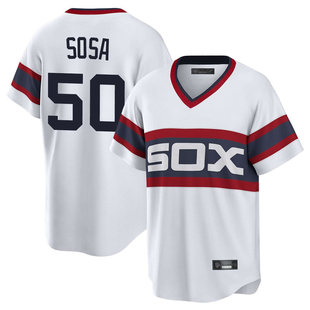 Chicago White Sox #50 Lenyn Sosa Player White Fotopoulosg T-shirt Home Game Stitched Jerseys