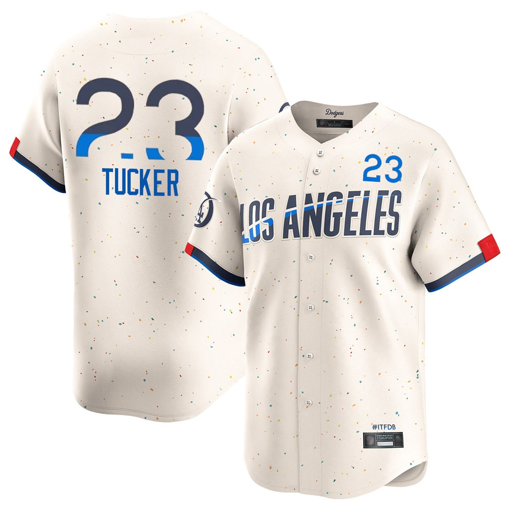 Los Angeles Dodgers #23 Kyle Tucker Player Cream Fotopoulosg City Connect Limited Home Stitched Jerseys