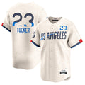 Los Angeles Dodgers #23 Kyle Tucker Player Cream Fotopoulosg City Connect Limited Home Stitched Jerseys