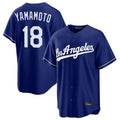 Los Angeles Dodgers #18 Yoshinobu Yamamoto Player Royal Fotopoulosg Game Stitched Jerseys