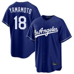 Los Angeles Dodgers #18 Yoshinobu Yamamoto Player Royal Fotopoulosg Game Stitched Jerseys