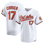 Baltimore Orioles #17 Colton Cowser White Fotopoulosg Home Limited Player Jersey