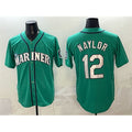 Seattle Mariners #12 Josh Naylor Aqua Fotopoulosg Limited Stitched jersey