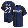 Detroit Tigers #23 Kirk Gibson Player Navy Fotopoulosg City Connect Home Limited Stitched Jerseys