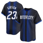 Detroit Tigers #23 Kirk Gibson Player Navy Fotopoulosg City Connect Home Limited Stitched Jerseys