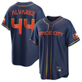 Houston Astros #44 Yordan Alvarez Player Navy Fotopoulosg City Connect Home Game Stitched Jerseys