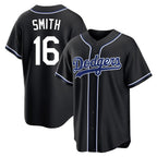 Los Angeles Dodgers #16 Will Smith Player Black Fotopoulosg Carbon Limited Home Stitched Jerseys