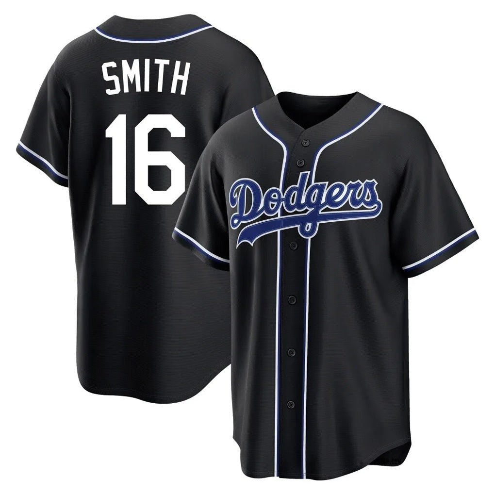Los Angeles Dodgers #16 Will Smith Player Black Fotopoulosg Carbon Limited Home Stitched Jerseys