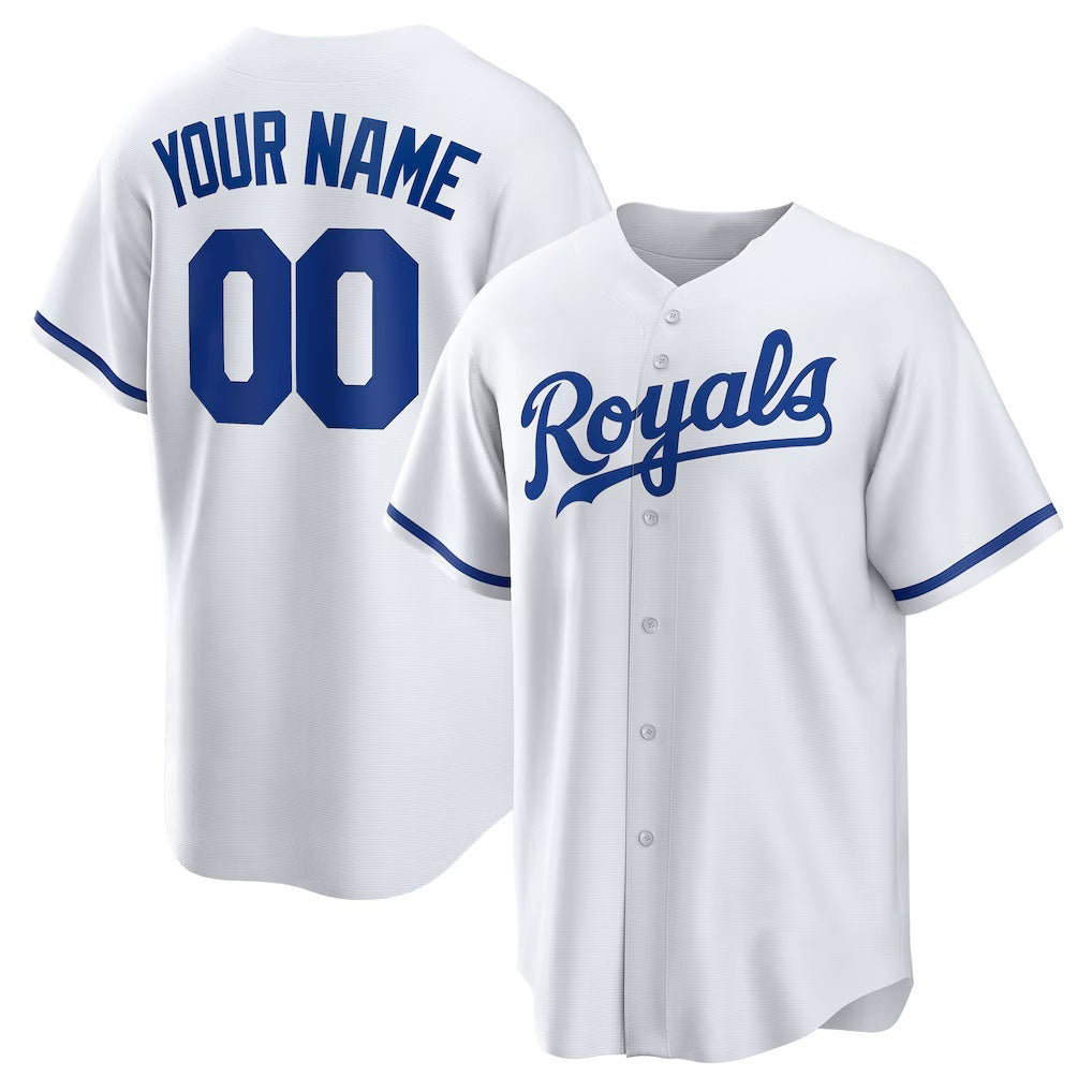 Custom Kansas City Royals White Fotopoulosg Replica Jersey