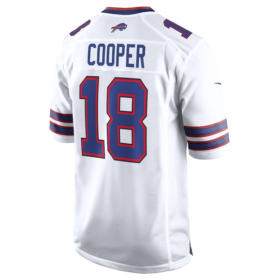 B.Bills #18 Amari Cooper White Fotopoulosg Game Jersey